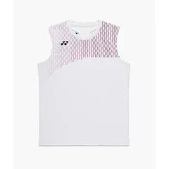 ヨネックス YONEX メンズゲームシャツ（ノースリーブ） テニス・バドミントン ウェア（メンズ） (10715)、(011)ホワイト