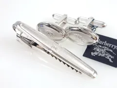 バーバリー　Burberrys　騎士/ホース　ロゴ　ネクタイピン　カフス　セット　シルバー925　タグ付　送料無料