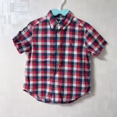 ポロラルフローレン キッズ CHECK 半袖 シャツ 3T