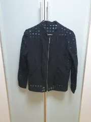 シースルー CHECK ブラック シャツ ジャケット