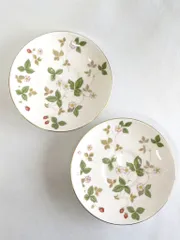 【222072】WEDGWOOD ウェッジウッド  ソーサーのみ　2枚セット　ワイルドストロベリー