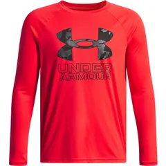 underarmour(アンダーアーマー) 53プリントフィル L/STシャツ マルチSPロングTシャツ J (1380470-714)、RCD/BLK