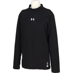 underarmour(アンダーアーマー) 61ヒートギア L/S モックネック シャツ 野球ソフトインナーシャツ (6012727-001)26SS、BLK