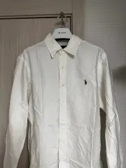 L ポロ ラルフローレン オックスフォード シャツ 白