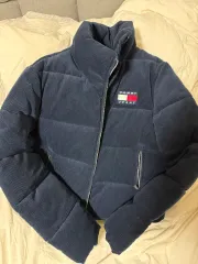 TOMMY JEANS トミー ジーンズ コーデュロイ ダウン ネイビー