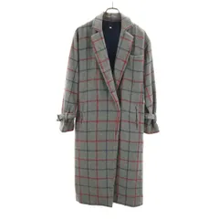 TODAYFUL トゥデイフル チェック柄 チェスターコート 36 グレー レディース 古着
