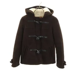 nano universe ナノユニバース フェイクムートン ダッフルコート 36 ブラウン レディース 古着