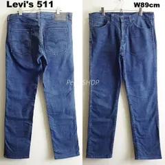 Levi's　リーバイス　511　W89cm / W34 / L　スリムデニム　ストレッチ　ダークブルー　メンズ