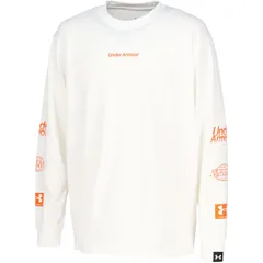 underarmour(アンダーアーマー) 61ヘビーウエイト グラフィック L/S T マルチSPロングTシャツ M (6012640-100)、WHT