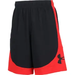 underarmour(アンダーアーマー) 61UAネクストジェン ロゴ ショーツ バスケットショート･3/4パンツ (6012512-002)、BLK/RED