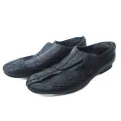 トリココムデギャルソン tricot COMME des GARCONS ドレスシューズ ローファー メダリオンチップ レザー 黒 ブラック 24.5cm 0116のサムネイル