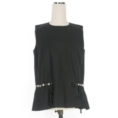 ノワールケイニノミヤ  kei ninomiya 17SS ノースリーブトップス ブラウス S 黒 ブラック 3S-B002のサムネイル