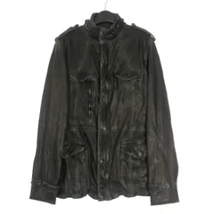 イサムカタヤマバックラッシュ ISAMU KATAYAMA BACKLASH M-65 レザーミリタリージャケット ブルゾン 長袖 ブラック 黒のサムネイル