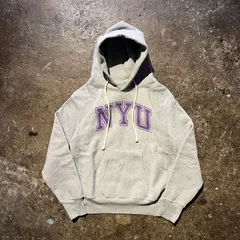 Champion REVERSE WEAVE HOODED SWEATSHIRT L USA製 ニューヨーク大学 赤単色タグ 復刻 チャンピオン リバースウィーブ パーカー カレッジロゴ
