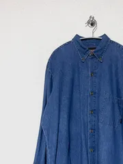 【Dickies】00s L/S デニムシャツ L ディッキーズ 古着