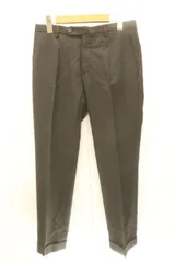 【中古】 INCOTEX メンズパンツ 44 SLIM Fit ウール テーパードパンツ INCOTEX 44 グレー 灰 無地