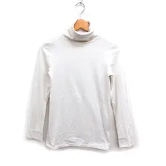 ザ リラクス THE RERACS タートルネック カットソー Tシャツ 長袖 無地 コットン 綿 38 オフホワイト 白 /FT12