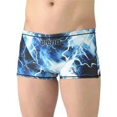 arena(アリーナ) トレ-ニングスパツツ(シヨ-トレツク 水泳水着M 非公認 (as6swm29m-whbl)、ホワイト/ブルー