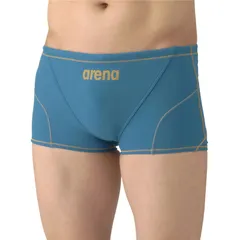 arena(アリーナ) トレ-ニングスパツツ(シヨ-トレツク 水泳水着M 非公認 (as6swm04m-blgd)、ブルー/ゴールド