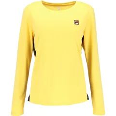 fila(フィラ) 61 ロングスリーブシャツ テニスロングTシャツ W (cz6sgw036-lyl)、ライトイエロー