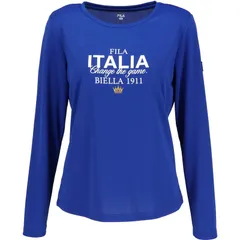 fila(フィラ) 61 ロングスリーブグラフィックTシャツ テニスロングTシャツ W (cz6sgw043-roy)、ロイヤル