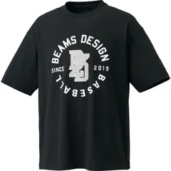 zett(ゼット) BEAMS DESIGN ビッグシルエットTシャツ 野球ソフトTシャツ (bot77407-1900)26SS、ブラック