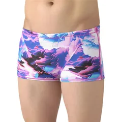 arena(アリーナ) トレ-ニングスパツツ(シヨ-トレツク 水泳水着M 非公認 (as6swm17m-ppbl)、パープル/ブルー