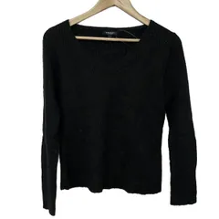 Burberry LONDON(バーバリーロンドン) 長袖セーター サイズ2 M レディース 黒 ラメ/Vネック