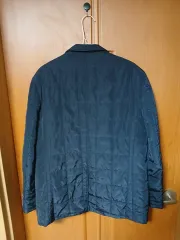 ネイビー キルティング ジャケット メンズ