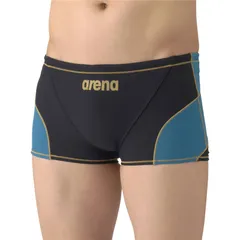 arena(アリーナ) トレ-ニングスパツツ(シヨ-トレツク 水泳水着M 非公認 (as6swm04m-bkgd)、ブラック/ゴールド