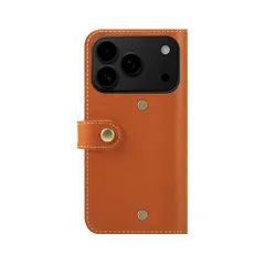 新品 HANATORA for iPhone 17Pro ケース 手帳型 本革 スマホケース スマホ スタンド ストラップ 付き イタリアンレザー ギフト マグネットなし ブラウン PN-17Pro-Brown ギフト 誕生日ギフト 女性 彼女 お母さん お父