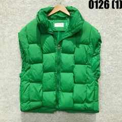 YIJINMU グリーン ダウン ベスト XXL