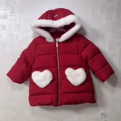 (新)エトワ 赤 ハート ダウン アウター 90