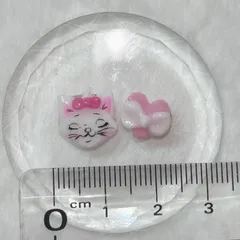 ディズニー、マリーちゃん、3Dネイルパーツ、2点セット