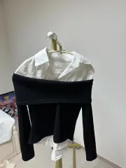 シャツ ニット レイヤード