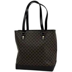 セリーヌ CELINE マカダム柄 トートバッグ ハンドバッグ トートバッグ コーティングキャンバス ブラック レディース 【中古】