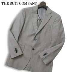 THE SUIT COMPANY スーツカンパニー 通年 ウール シルク混★ テーラード ジャケット Sz.165cm-8Drop メンズ 灰 グレー