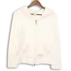 gelato pique ジェラートピケ 秋冬 ストレッチ★ カーディガン パーカー ルームウェア 羽織り Sz.F レディース 白