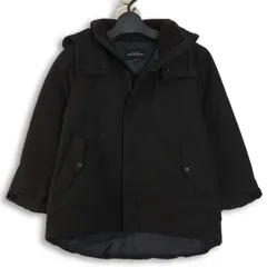 GREEN LABEL RELAXING ユナイテッドアローズ 秋冬 フード着脱可★ ダウン フーデッド コート M-51 Sz.120 キッズ 黒