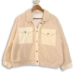 ehko sopo エヘカソポ 秋冬★ ボア シャツ ジャケット ブルゾン Sz.F レディース