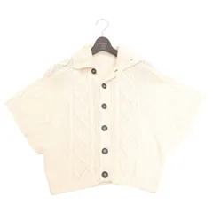 ROPE PICNIC ロペピクニック 春夏 麻 リネン★ ニット カーディガン 羽織り Sz.38 レディース 白