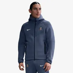 【送料無料・匿名配送】NIKE ナイキ パリ・サンジェルマン 25/26 テックフリース パーカー 青 ブルー 最新 正規品 PSG