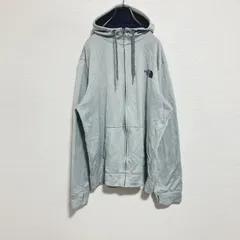 【人気】THE NORTH FACE ザノースフェイス　ワンポイント　フルジップパーカー　グレー　L