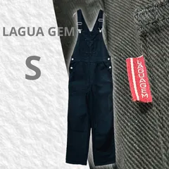 【即決ご希望額はコメントへ】 美品　LAGUA GEM　ラグアジェム　LEGA DENIM OVERALLS-A　デニム　オーバーオール　ブラック　Ｓ　サロペット　ワーク　カジュアル　ストリート　ボーイズライク　マニッシュ　脚長効果　コットン100%　古着感