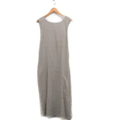 アーバンリサーチ ドアーズ URBAN RESEARCH DOORS バッククロス ワンピース ロング ノースリーブ コットン シンプル ワンサイズ ベージュ /KT30