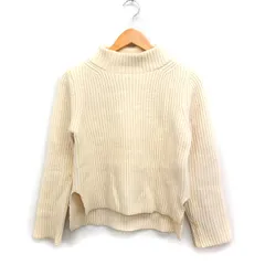 ジャーナルスタンダード レリューム JOURNAL STANDARD relume モックネック ニット セーター 長袖 無地 ローゲージ ウール F アイボリー /FT45