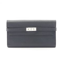 HERMES】新品！ケリー ポケット ロング 長財布 Blue Nuit - メルカリ