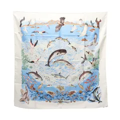 HERMES エルメス カレ90 La Vie Précieuse de la Mediterranée スカーフ