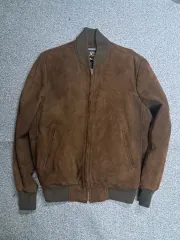 ヴィンテージ ブラウン スウェード ブルゾン ジャケット