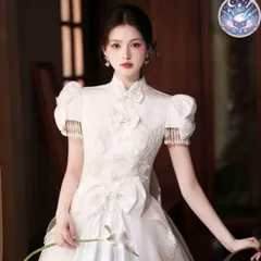 新品 未使用 ウェディングドレス レディースドレス 新作 高級感◎フレンチレトロなウェディングドレス結婚式　前撮り